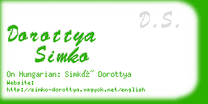 dorottya simko business card